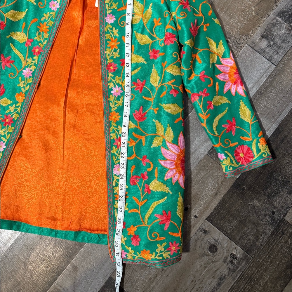 NWT Soft Surroundings Floral Embroidered Jacket- XS - Picture 4 of 9